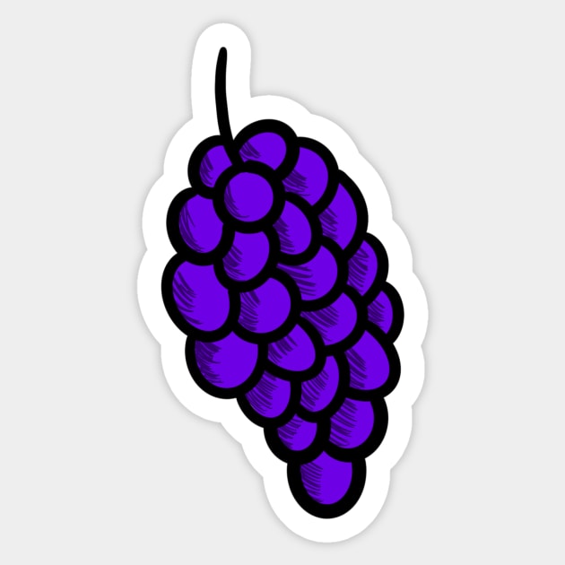 Grapes Sticker by CalliesArt